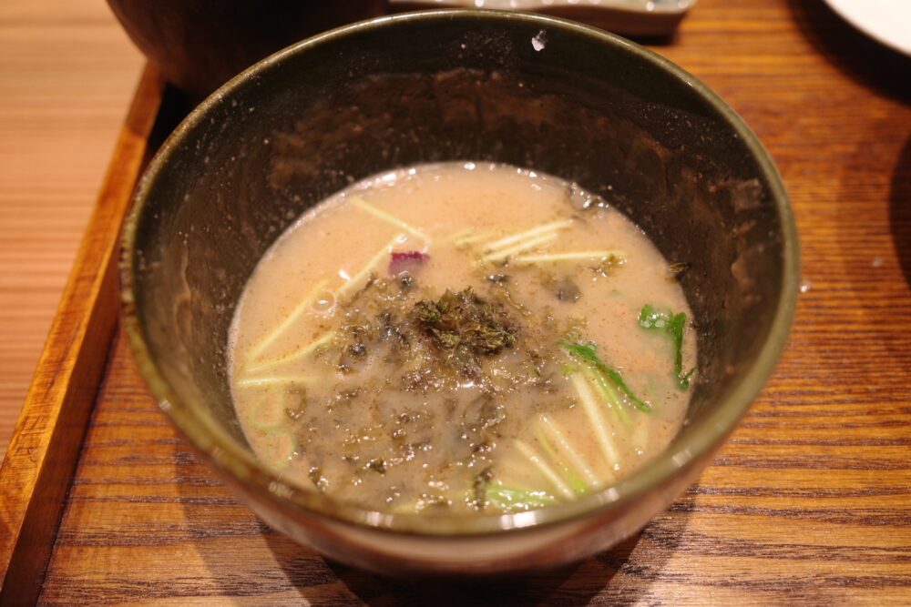 スープ割りしたつけ汁