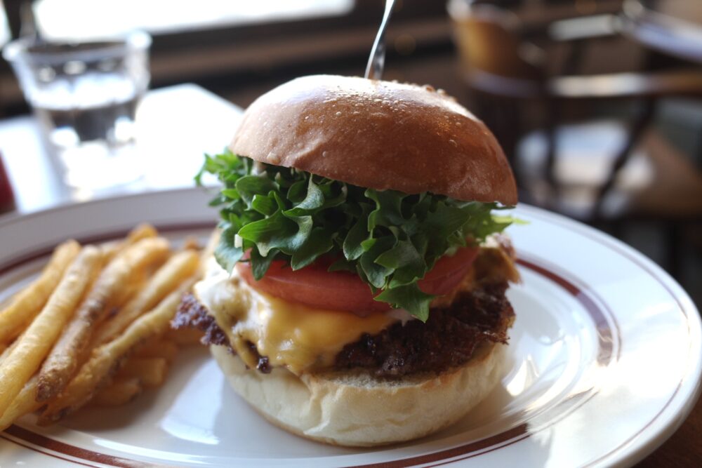 チーズバーガーの形状