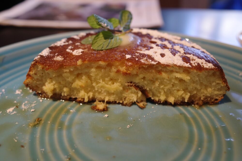 クラシックパンケーキのハーフサイズの断面