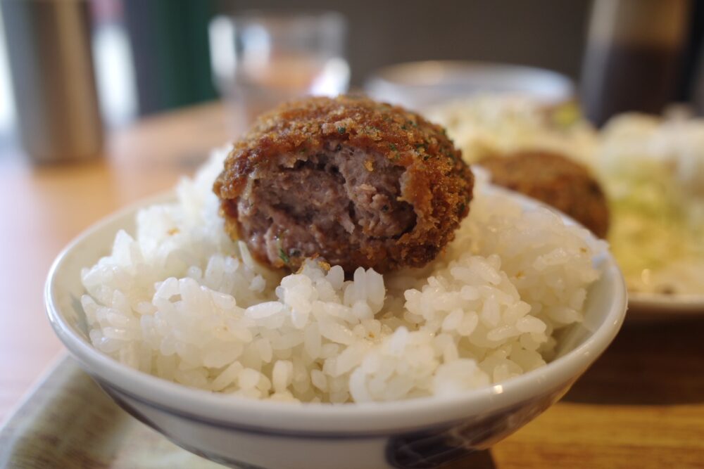 メンチカツの断面