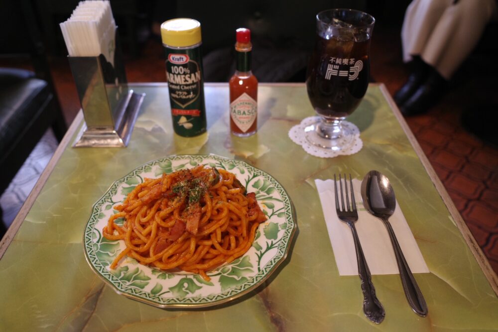 ナポリタン 普通のセット(アイスコーヒー)