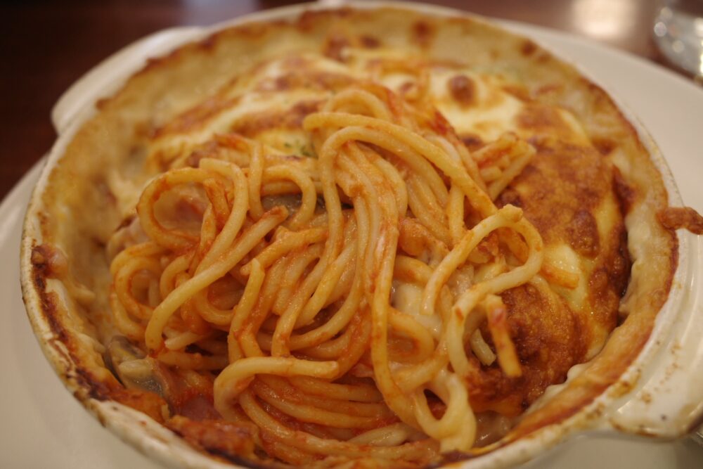 スパゲッティグラタンの中身