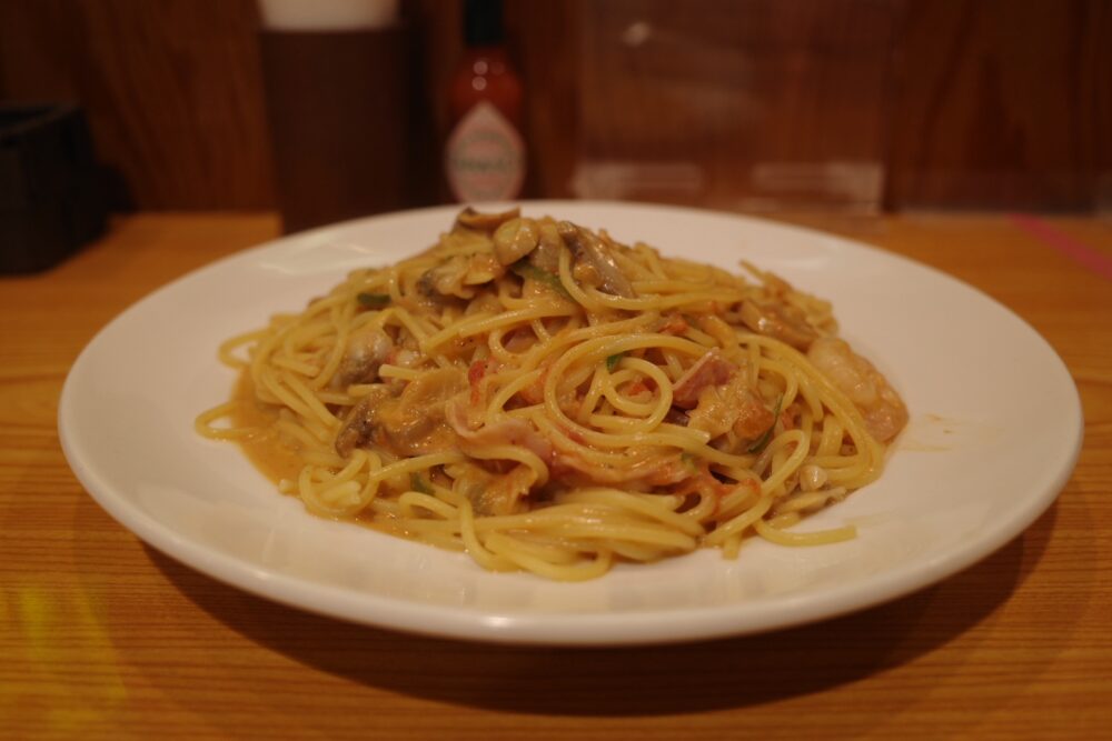 絶望スパゲッティの盛り具合