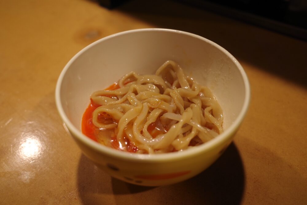 真っ赤卵ソース