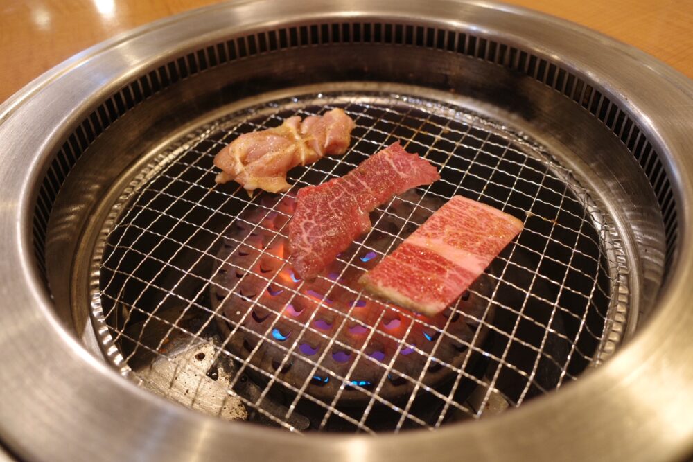 焼いた肉