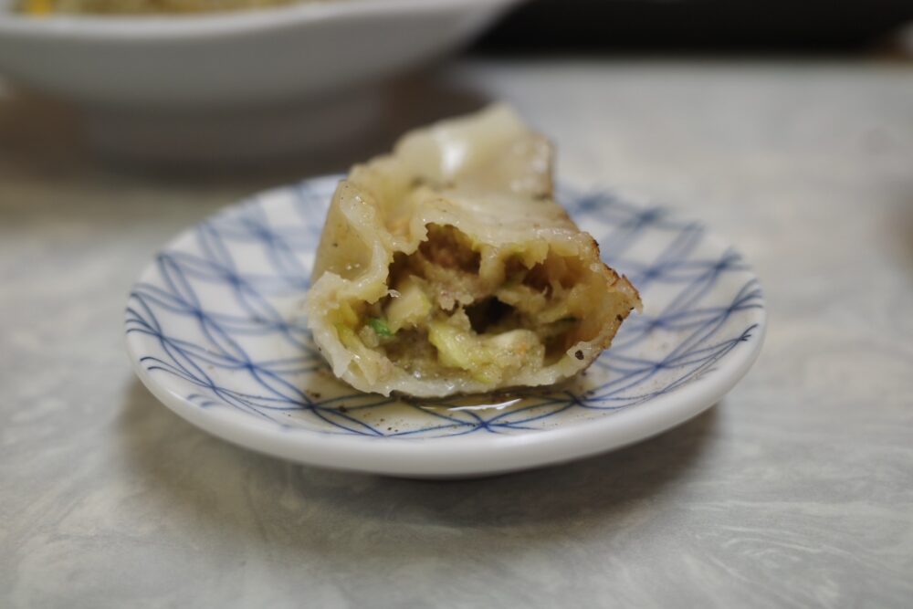 餃子の断面
