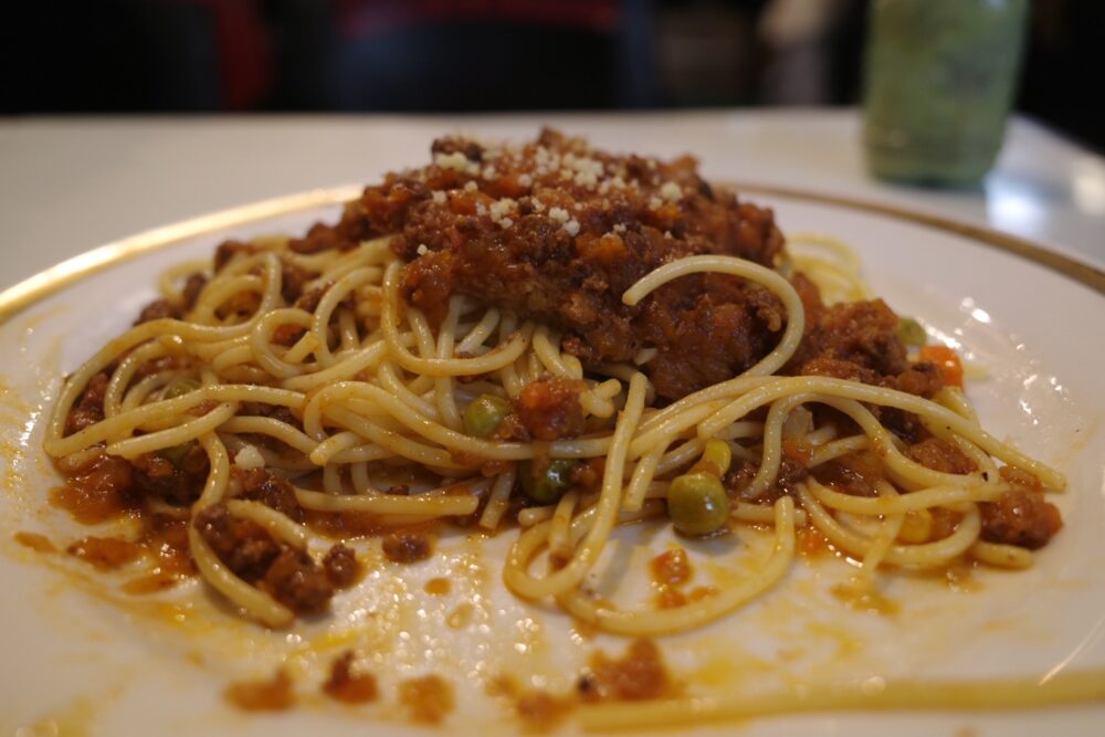 カツスパゲティーの断面