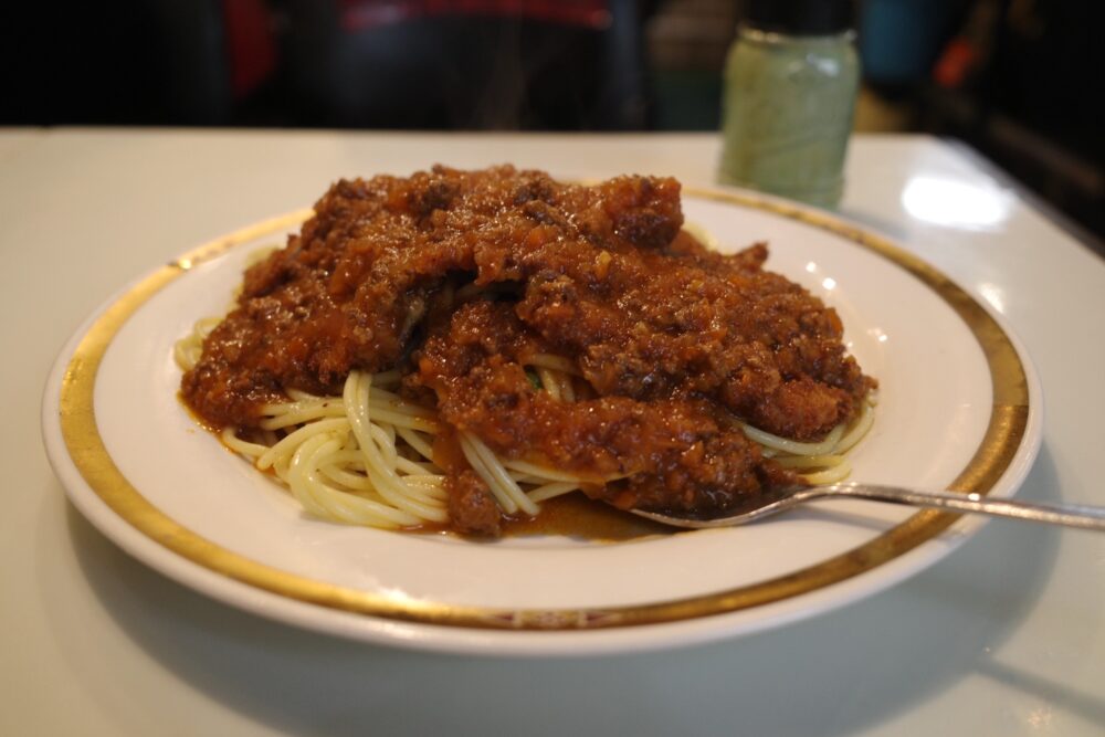 カツスパゲティーの盛り具合