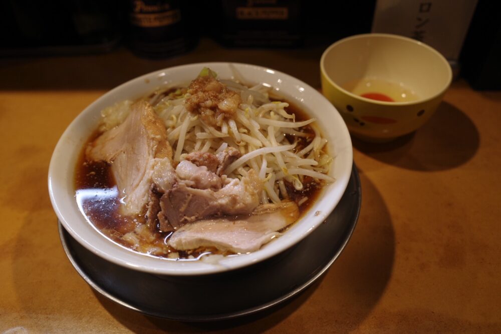 ミニラーメン＋真っ赤卵