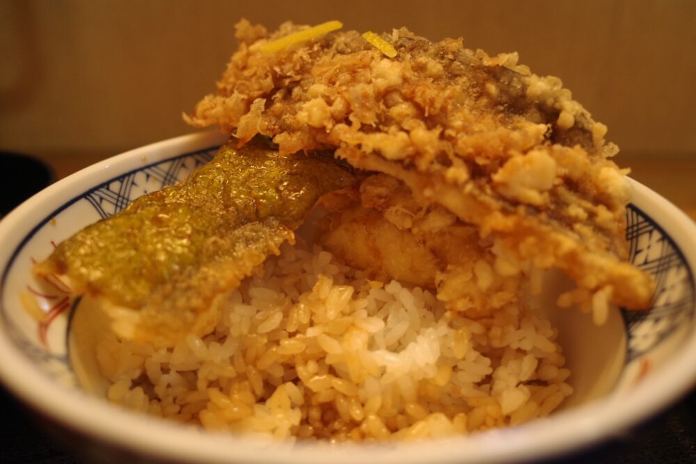特上天丼の断面