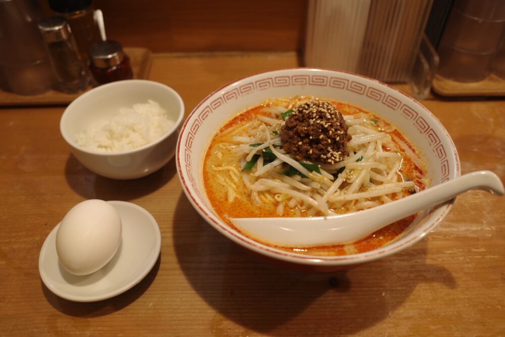 担々麺＋温たま＋ちょいめし