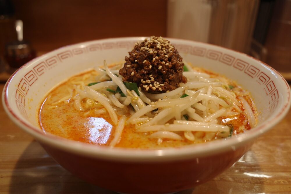 担々麺の盛り具合