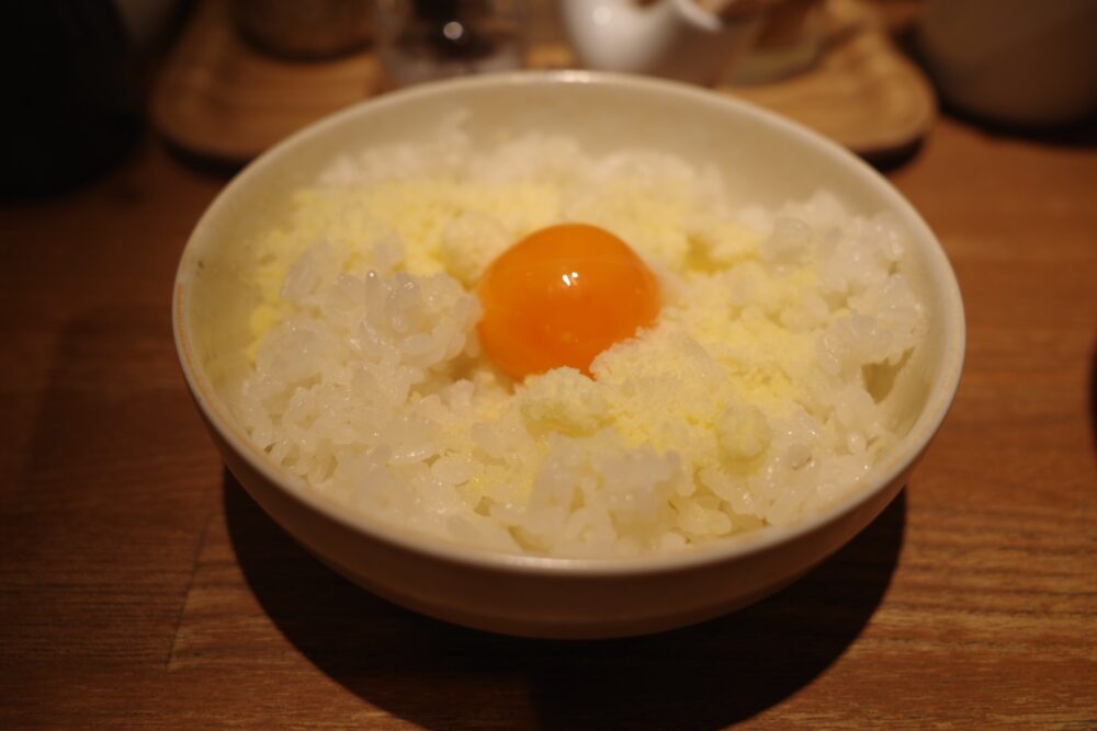 卵黄小チーズライス