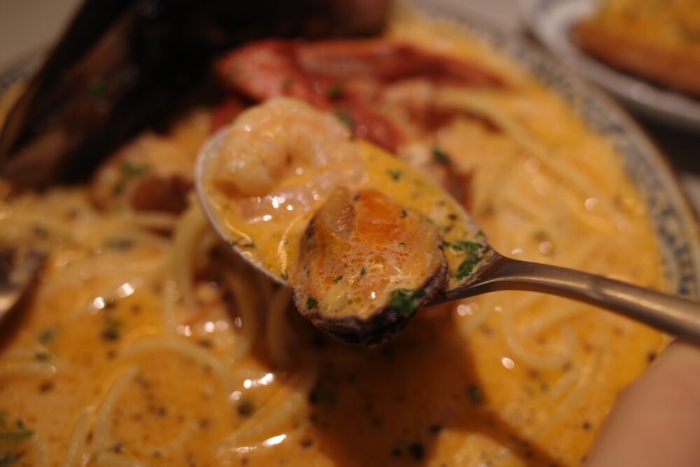 ムール貝と海老