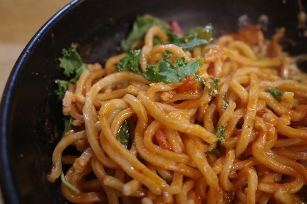 混ぜたナポリタン