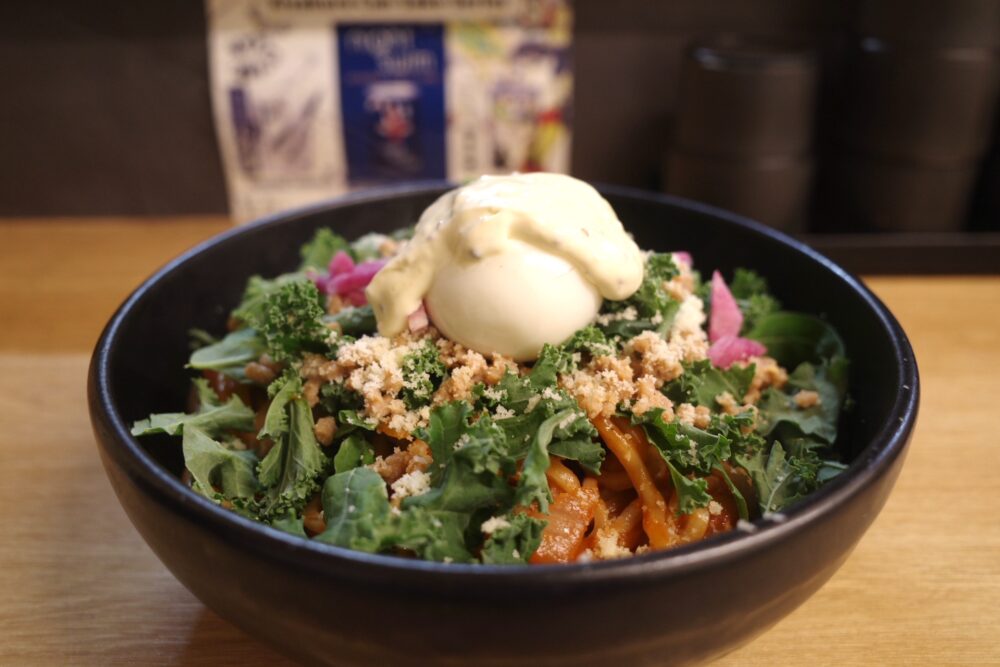 ナポリタン＋ウフマヨの盛り具合