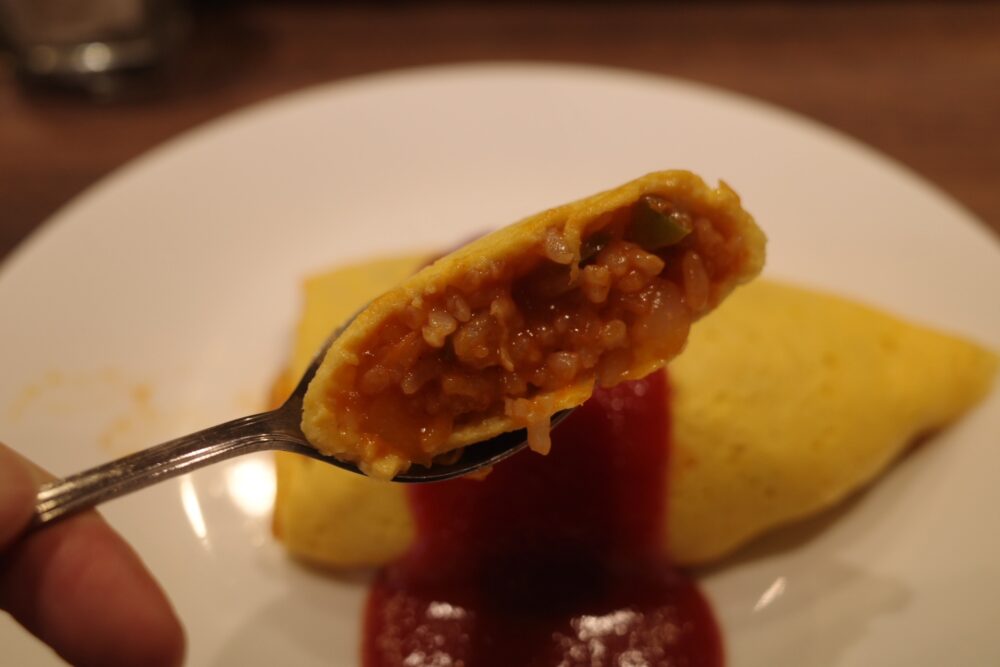 一口のオムライス