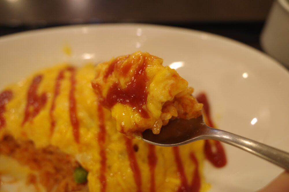 一口のふわとろオムライス