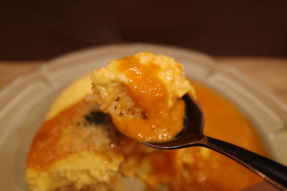 一口のオムライス