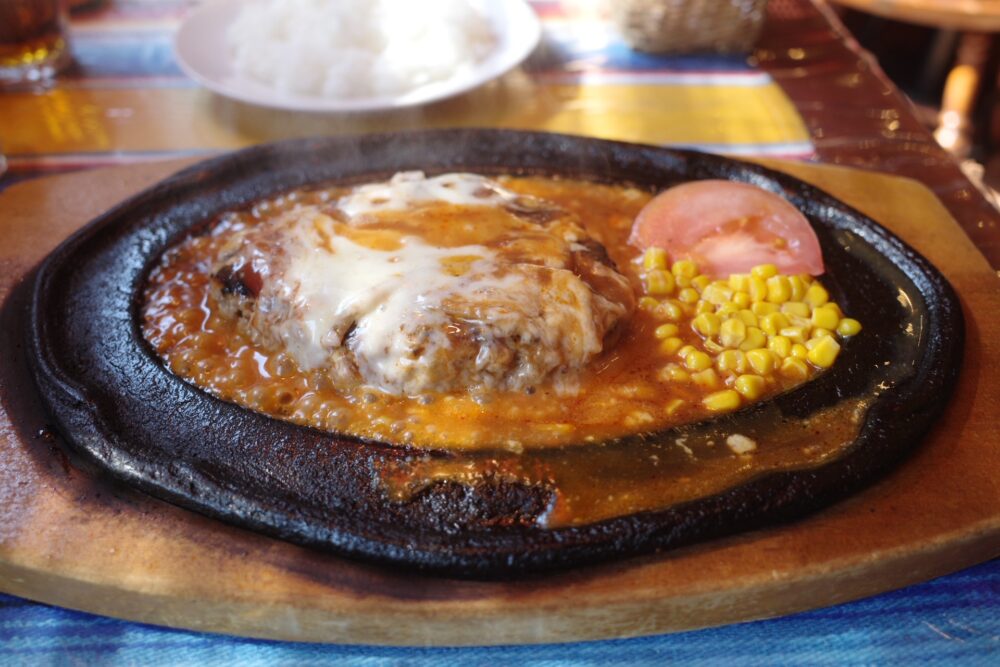 チーズハンバーグプレート