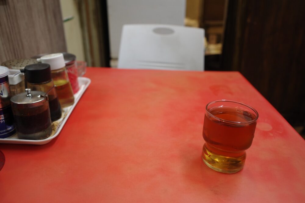 九州ラーメン 銀嶺さんテーブル