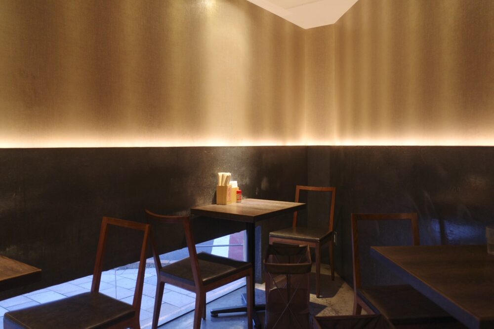 蕎麦いまゐさんテーブル