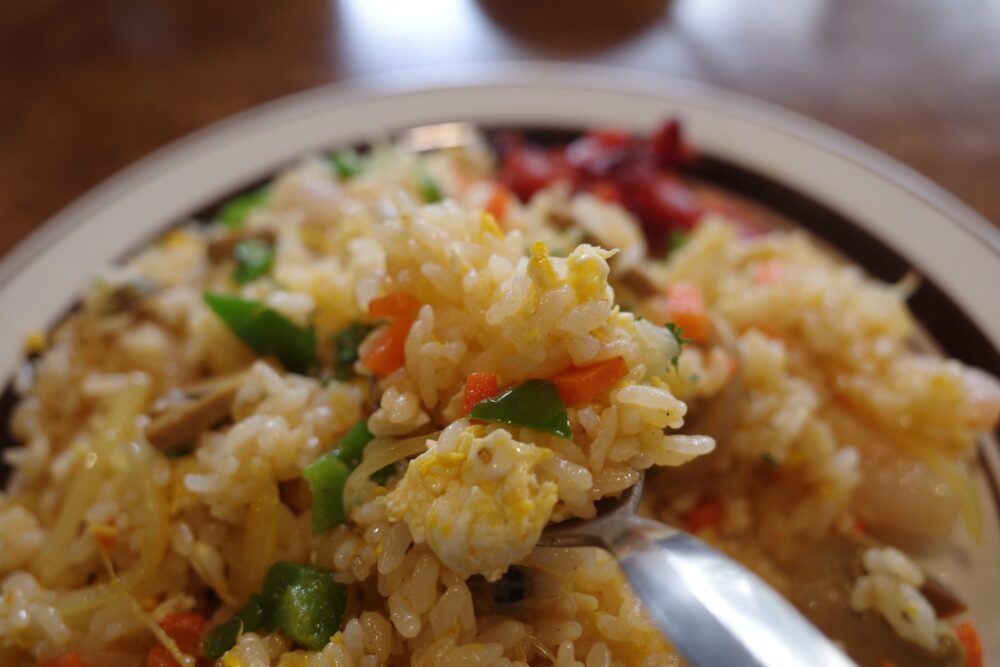 一口のミックスピラフ