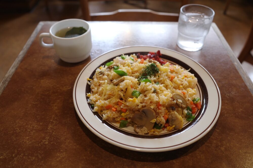 ミックスピラフとスープ