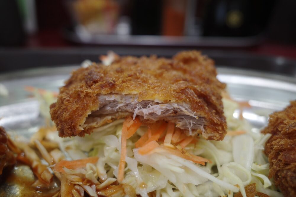 豚ヒレカツの断面