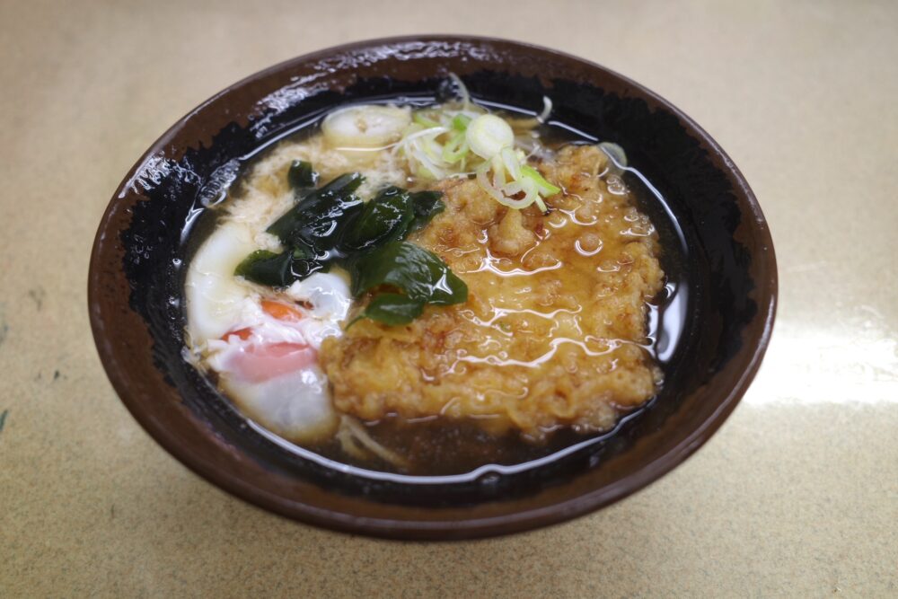 豚天そば＋生玉子