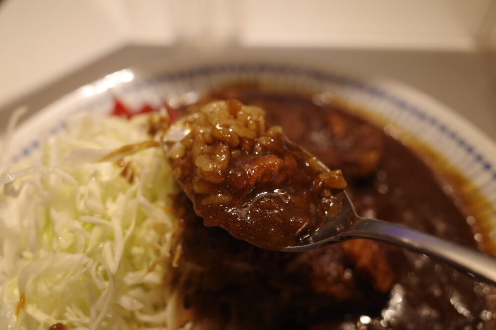 一口のカレーライス