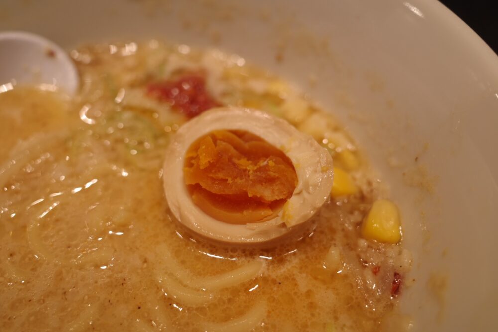 味玉の断面