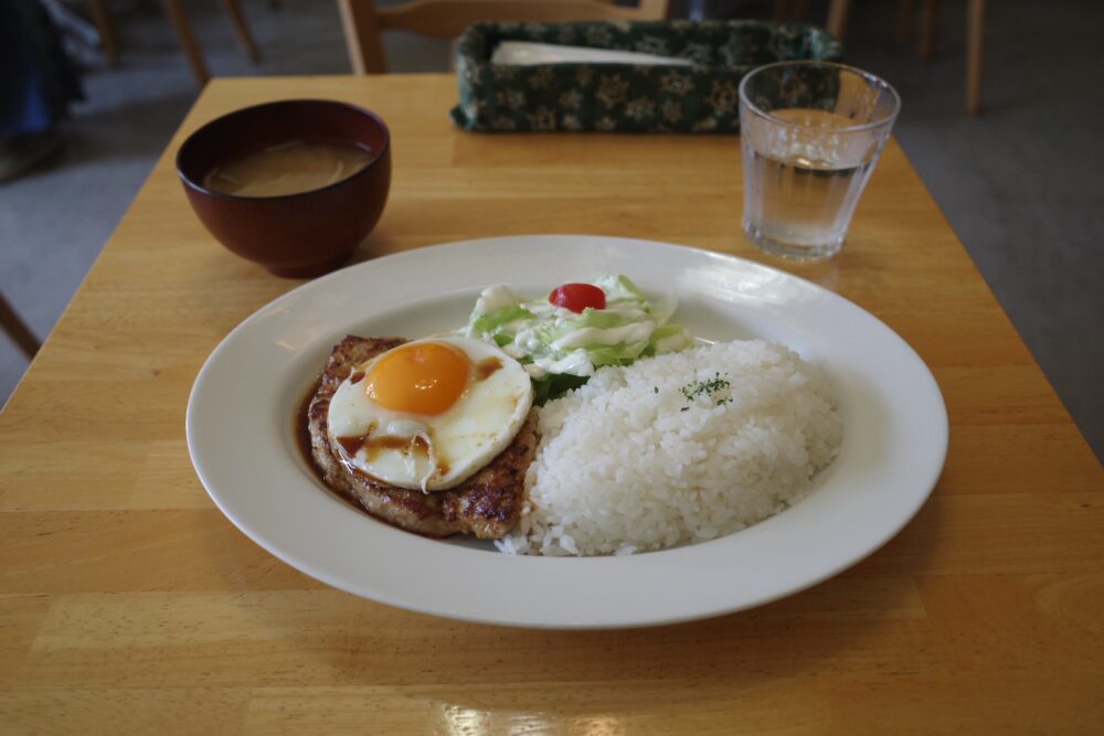 エッグハンバーグプレート