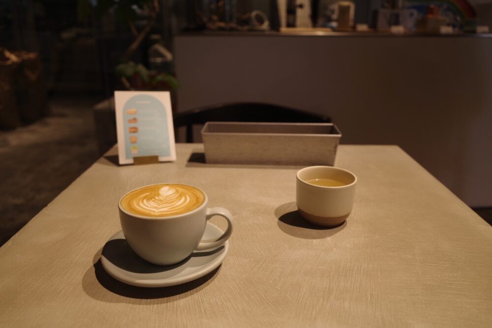 カフェラテとスープ
