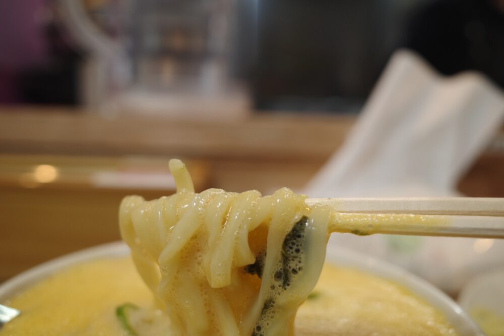 つけ汁につけた麺