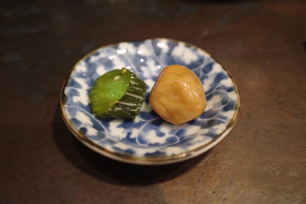 青かっぱと梅干し