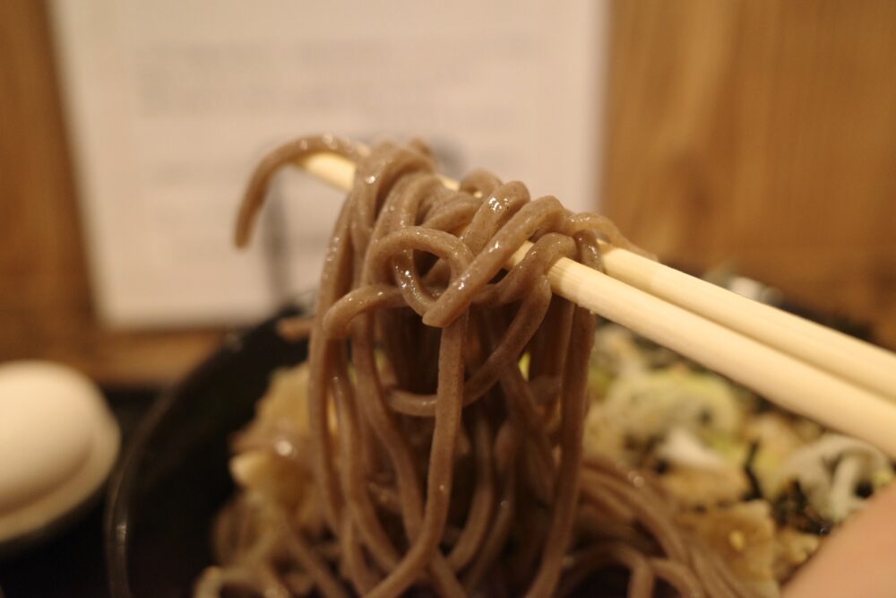 一口の蕎麦