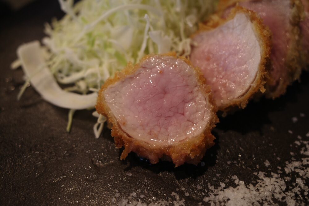 上ヒレかつの断面