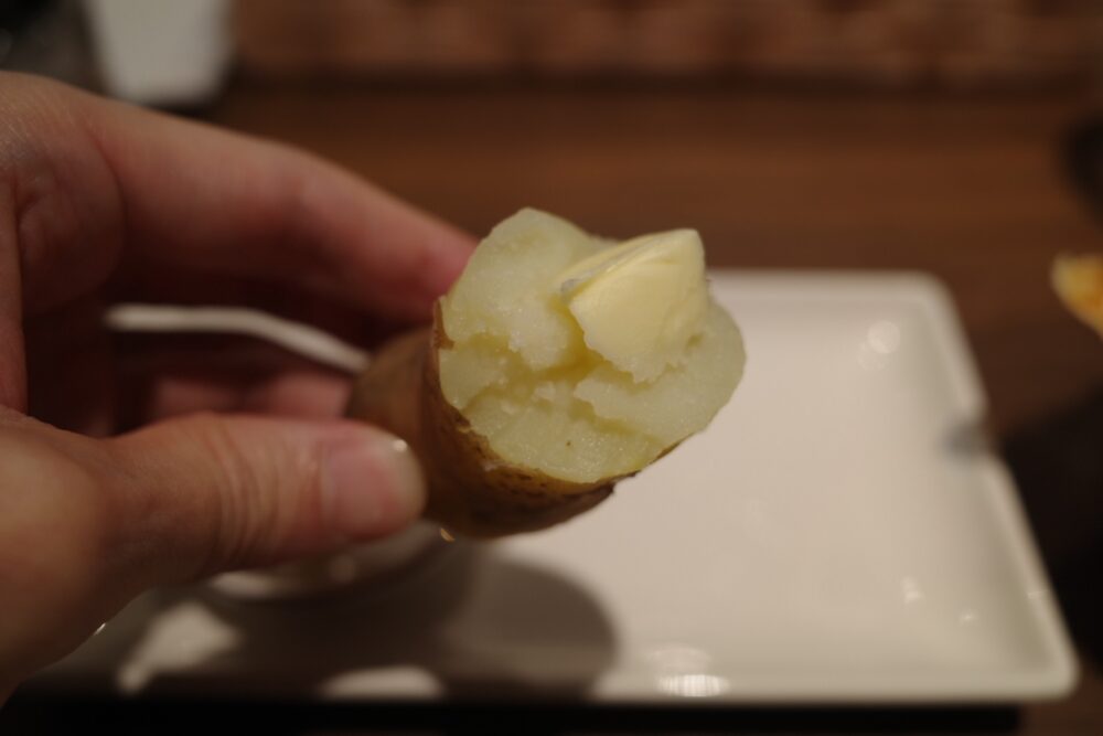 一口のじゃがバター
