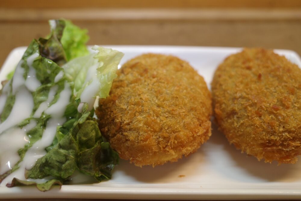 自家製カレーコロッケの表面