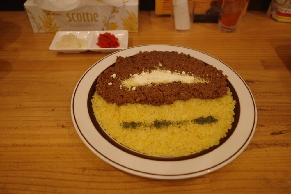 デラックスドライカレーと薬味のセット