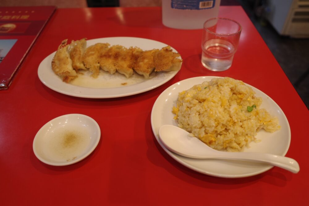 玉子チャーハン＋焼き餃子(7ヶ)