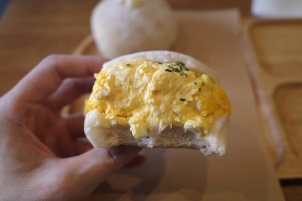 タマゴサンドの断面