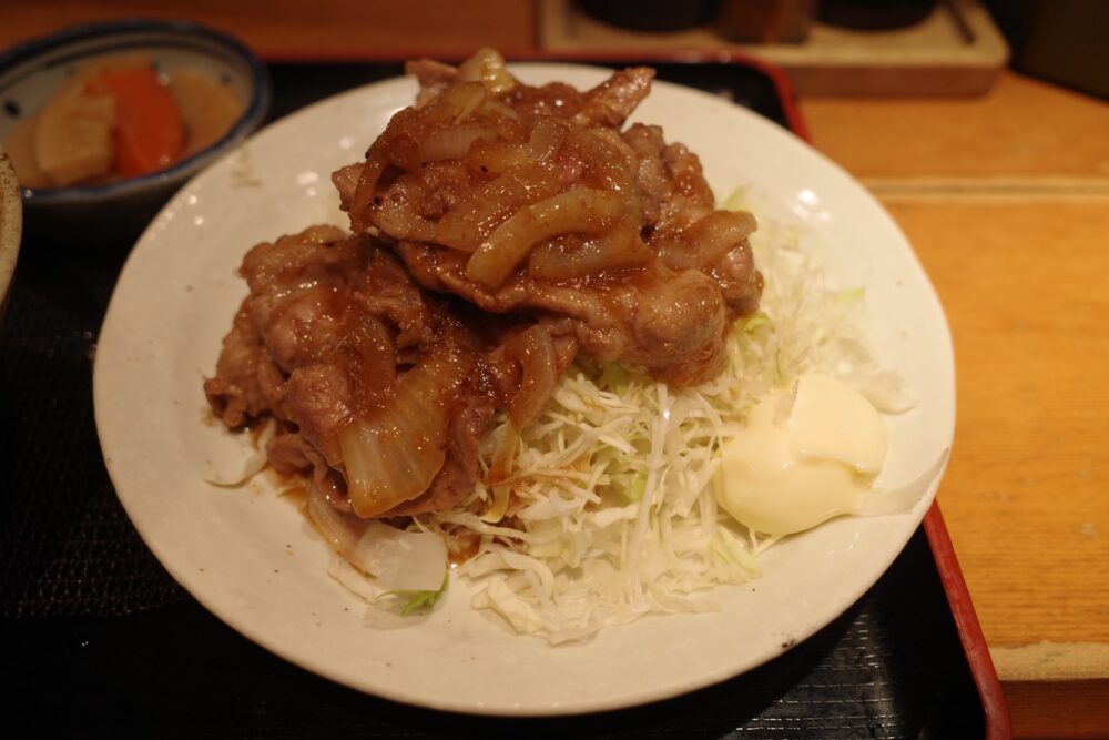 豚肩ロース生姜焼き