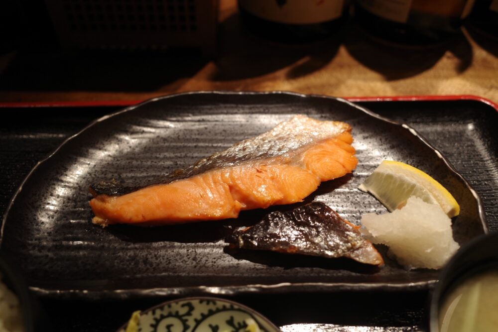 銀シャケ塩焼