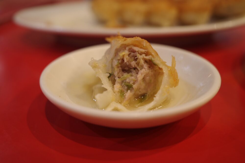 焼き餃子の断面