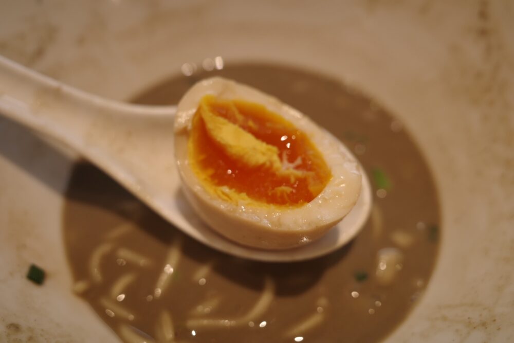 味玉の断面