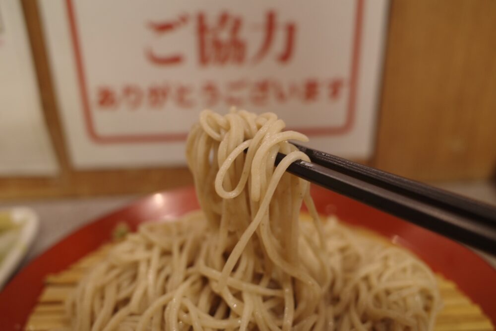 一口の蕎麦