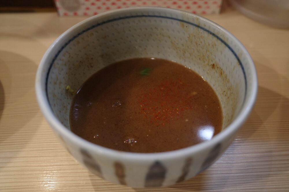 スープ割したつけ汁