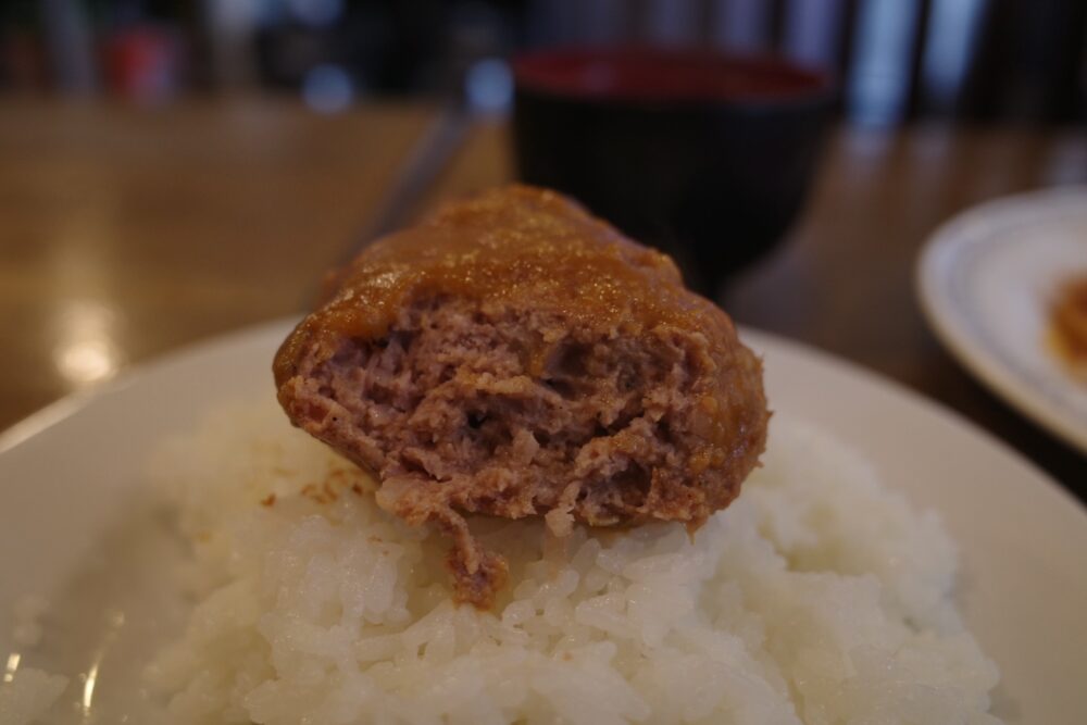 ハンバーグの断面